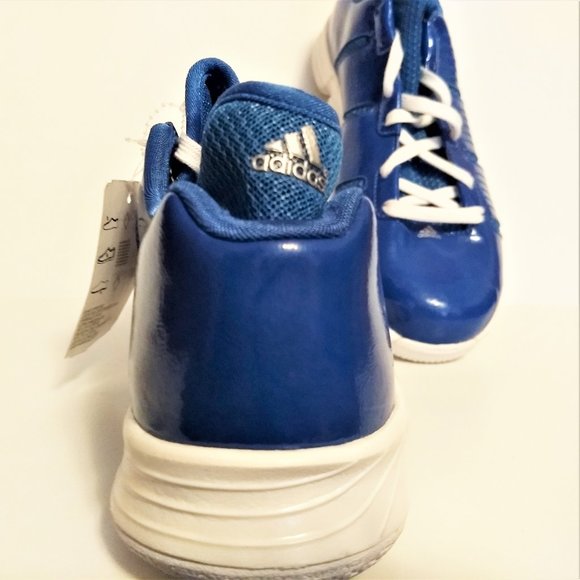 NWT Adidas 360 shoes Men 9.5, 12  basketball  Athletic RETRO Blue Neoprene Sock
